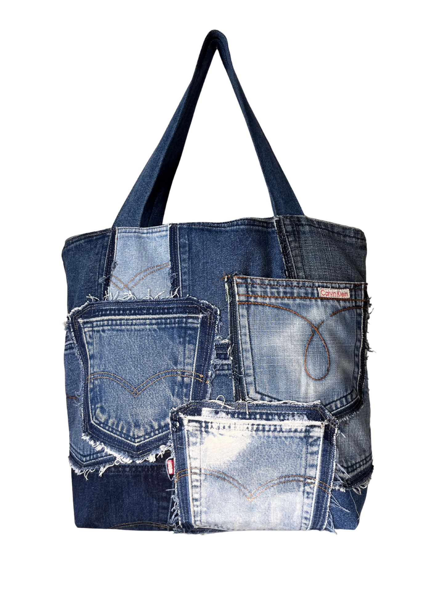 PATCHWORK POCKETS TOTE