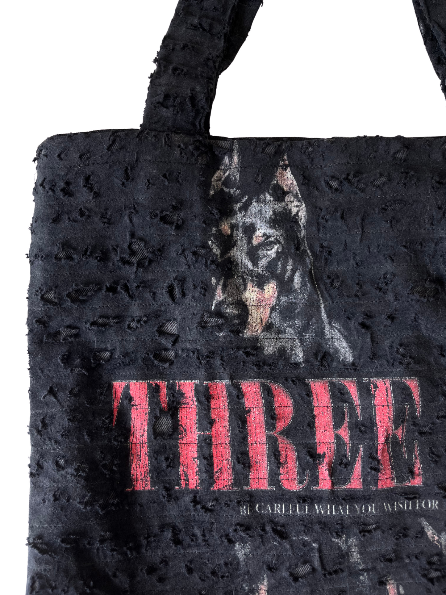 DISTRESSED TOTE BAG