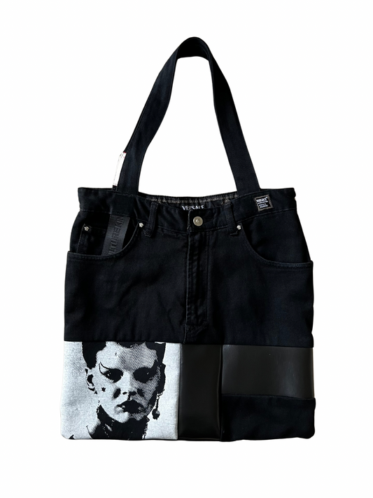 BLACK STAR TOTE BAG