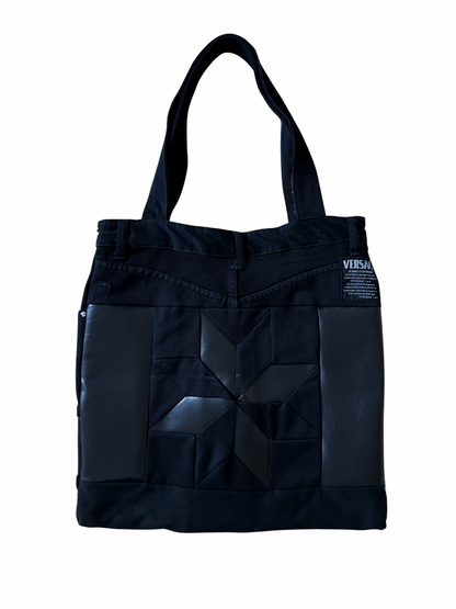 BLACK STAR TOTE BAG