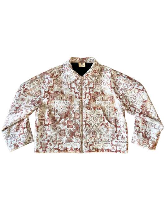 CROPPED TAPESTRY WORKER JACKET