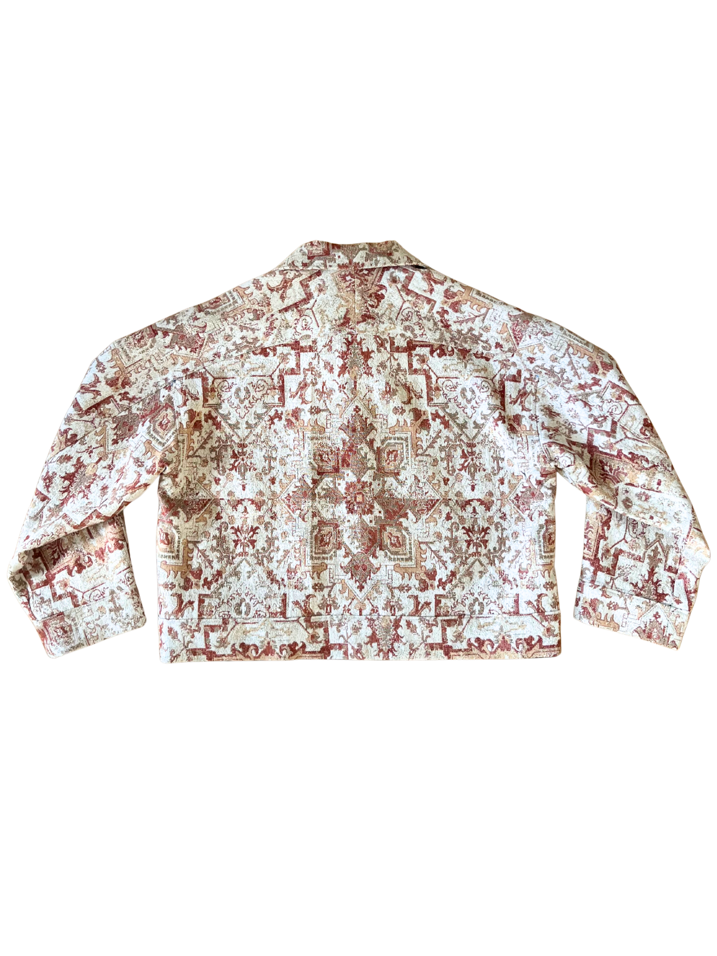 CROPPED TAPESTRY WORKER JACKET