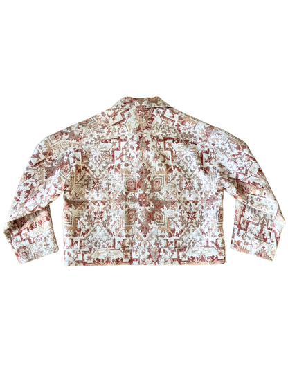 CROPPED TAPESTRY WORKER JACKET