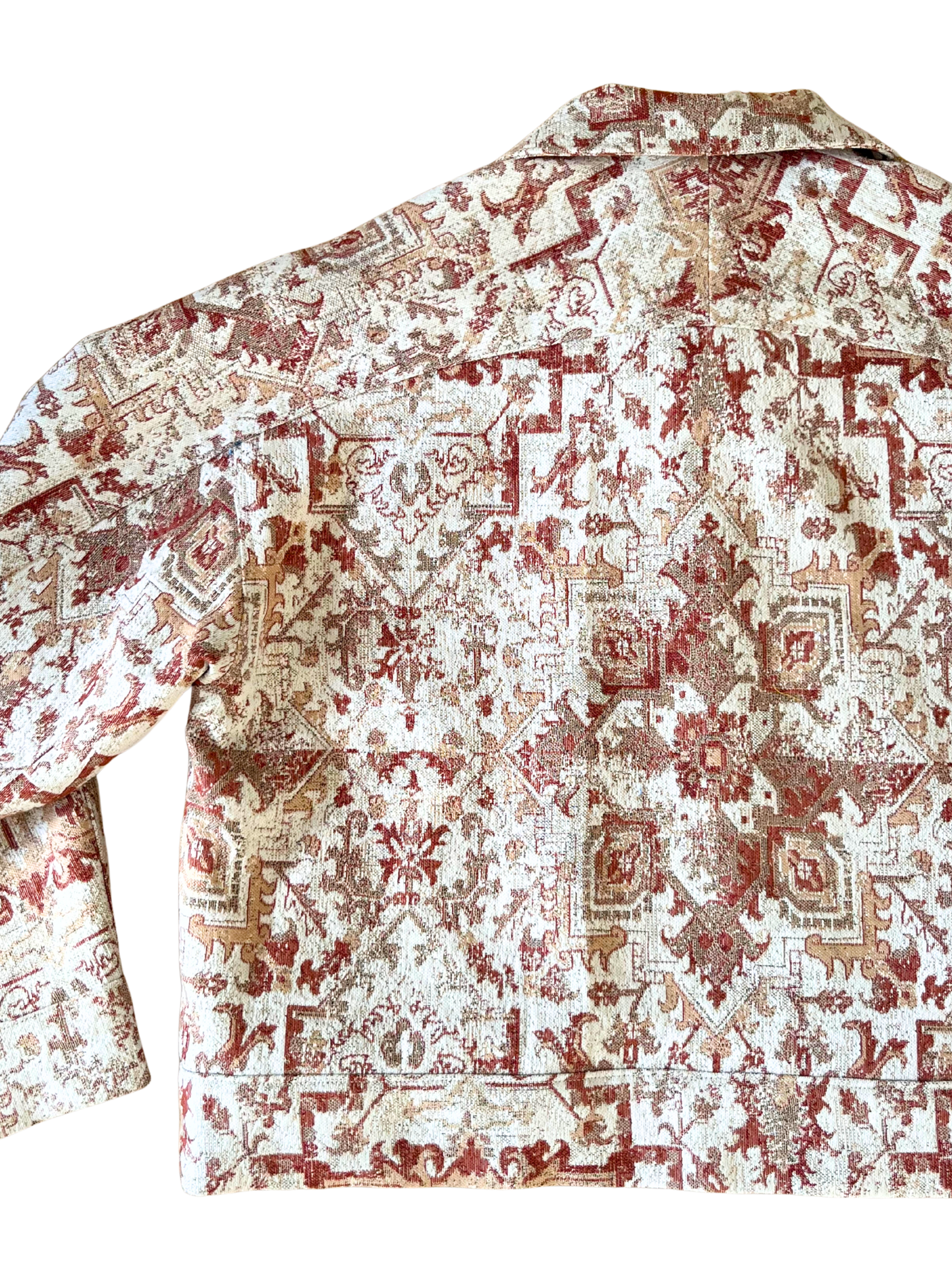 CROPPED TAPESTRY WORKER JACKET