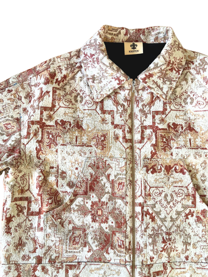 CROPPED TAPESTRY WORKER JACKET