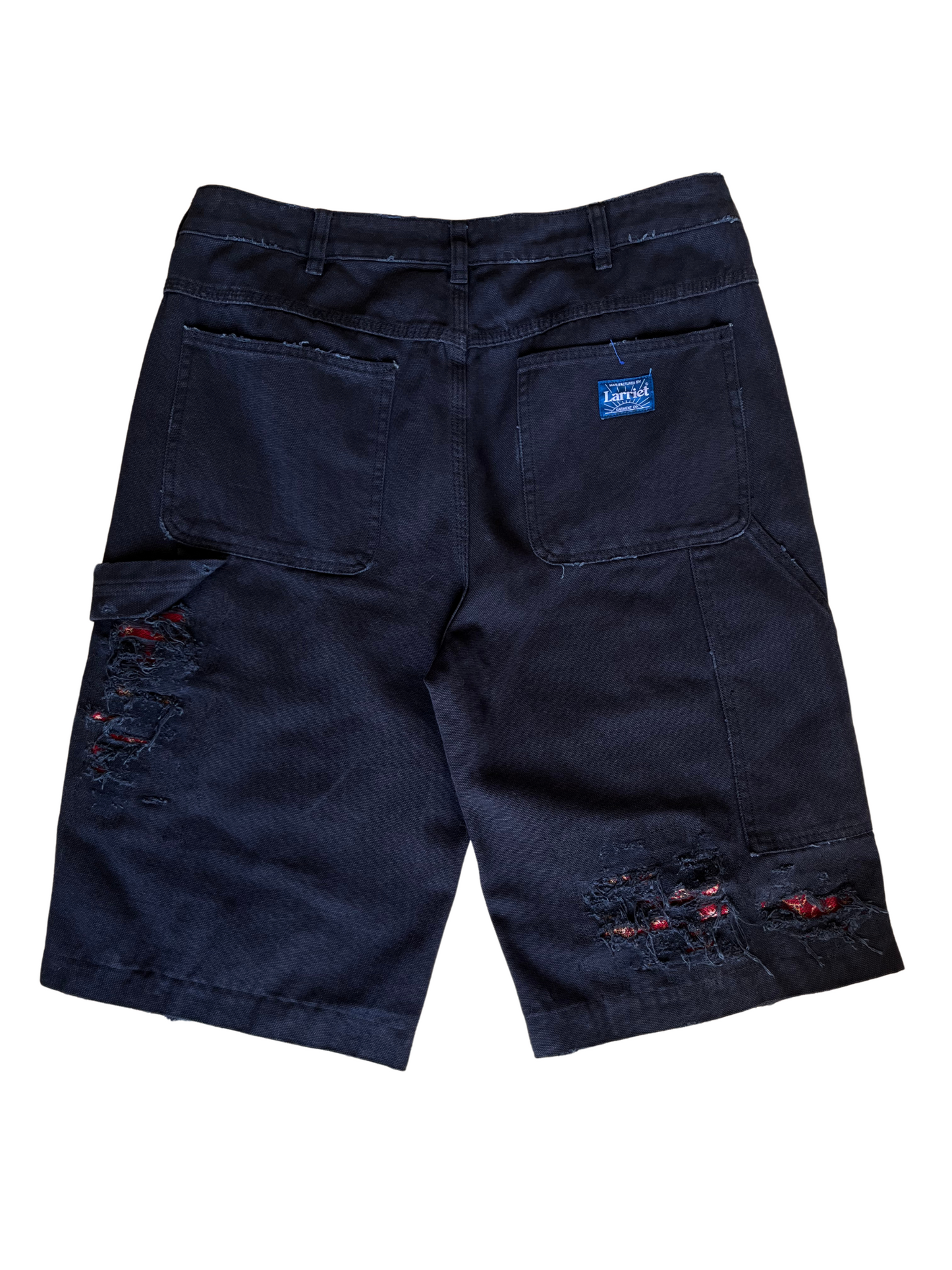 DISTRESSED CARPENTER SHORTS