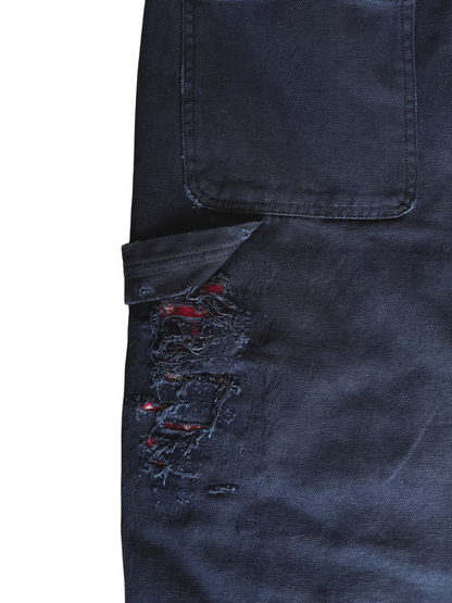 DISTRESSED CARPENTER SHORTS