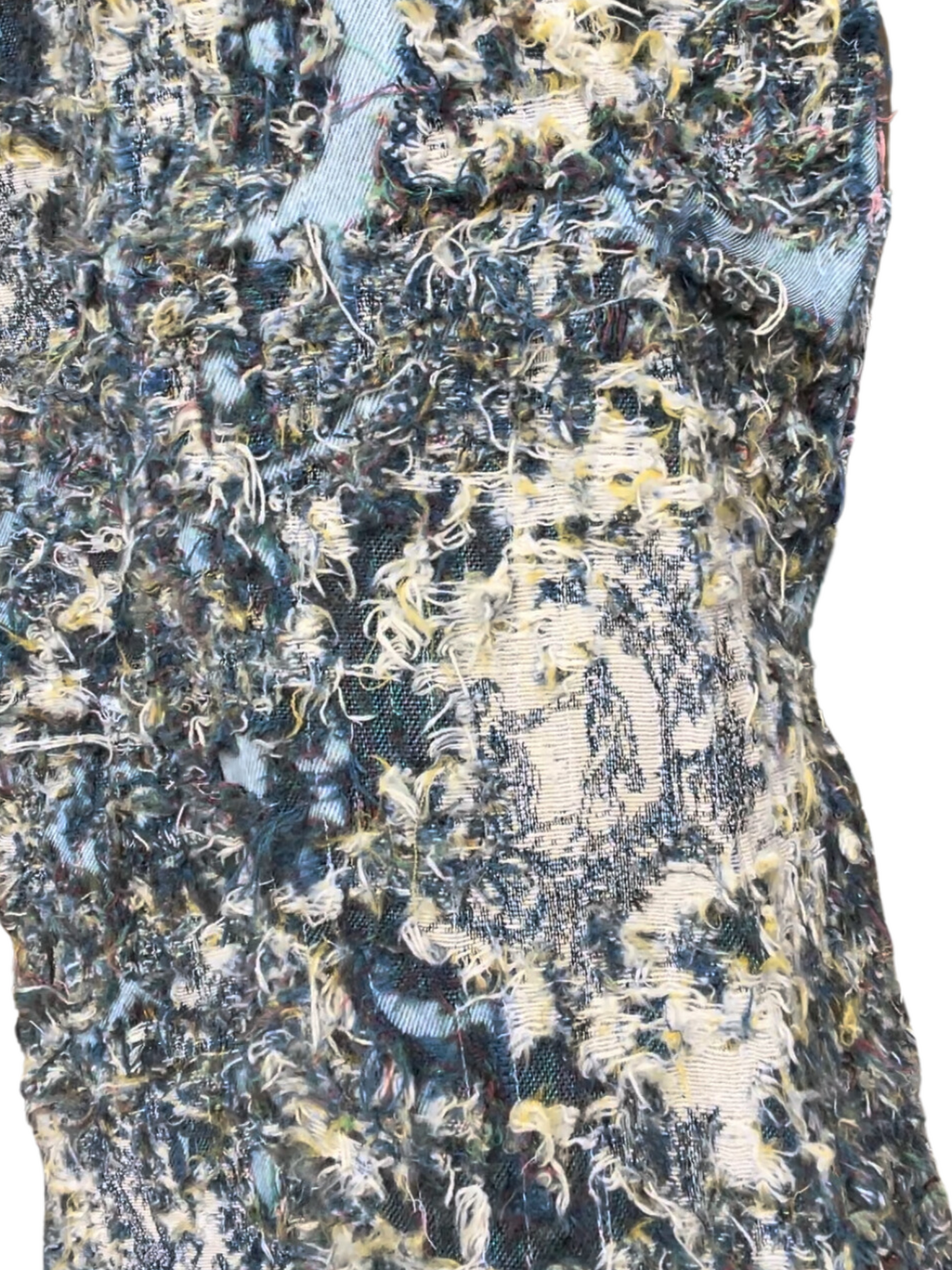 DISTRESSED TAPESTRY DENIM