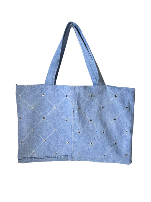 STUDDED TOTE BAG