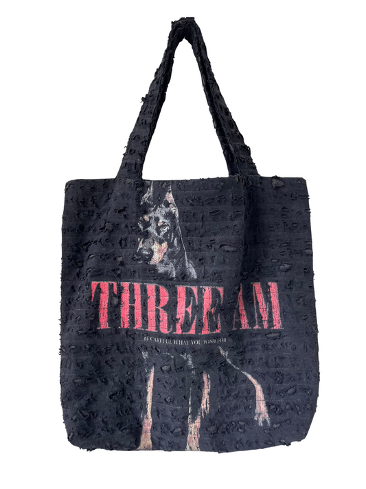 DISTRESSED TOTE BAG