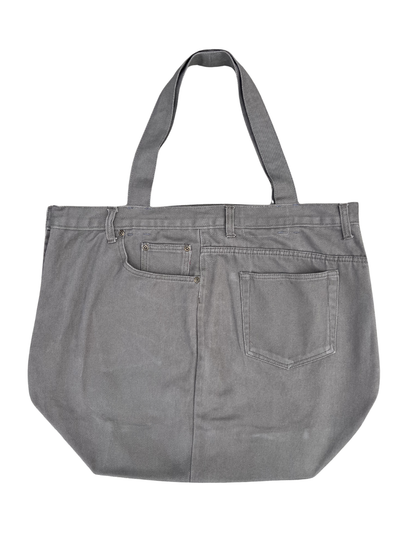 WEATHERED DENIM STUDIO TOTE XL GREY