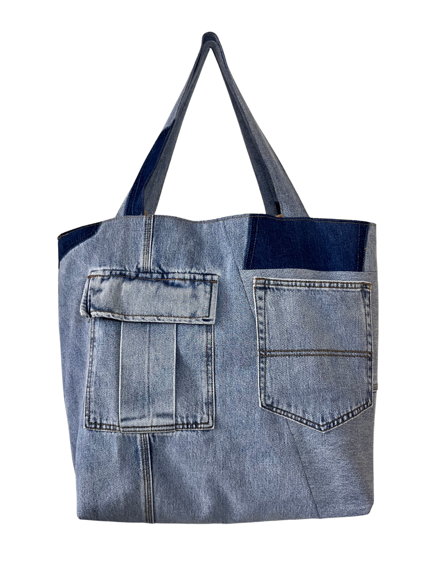 DENIM CARGO TOTE