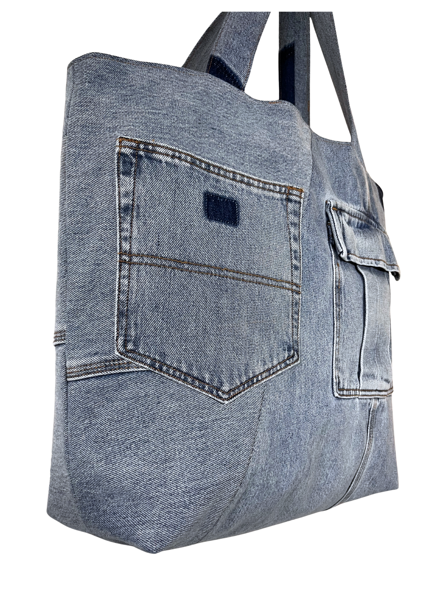 DENIM CARGO TOTE