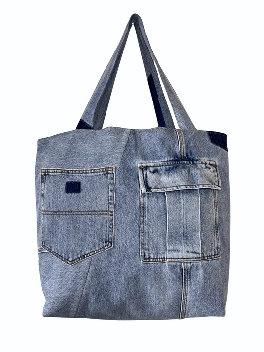 DENIM CARGO TOTE