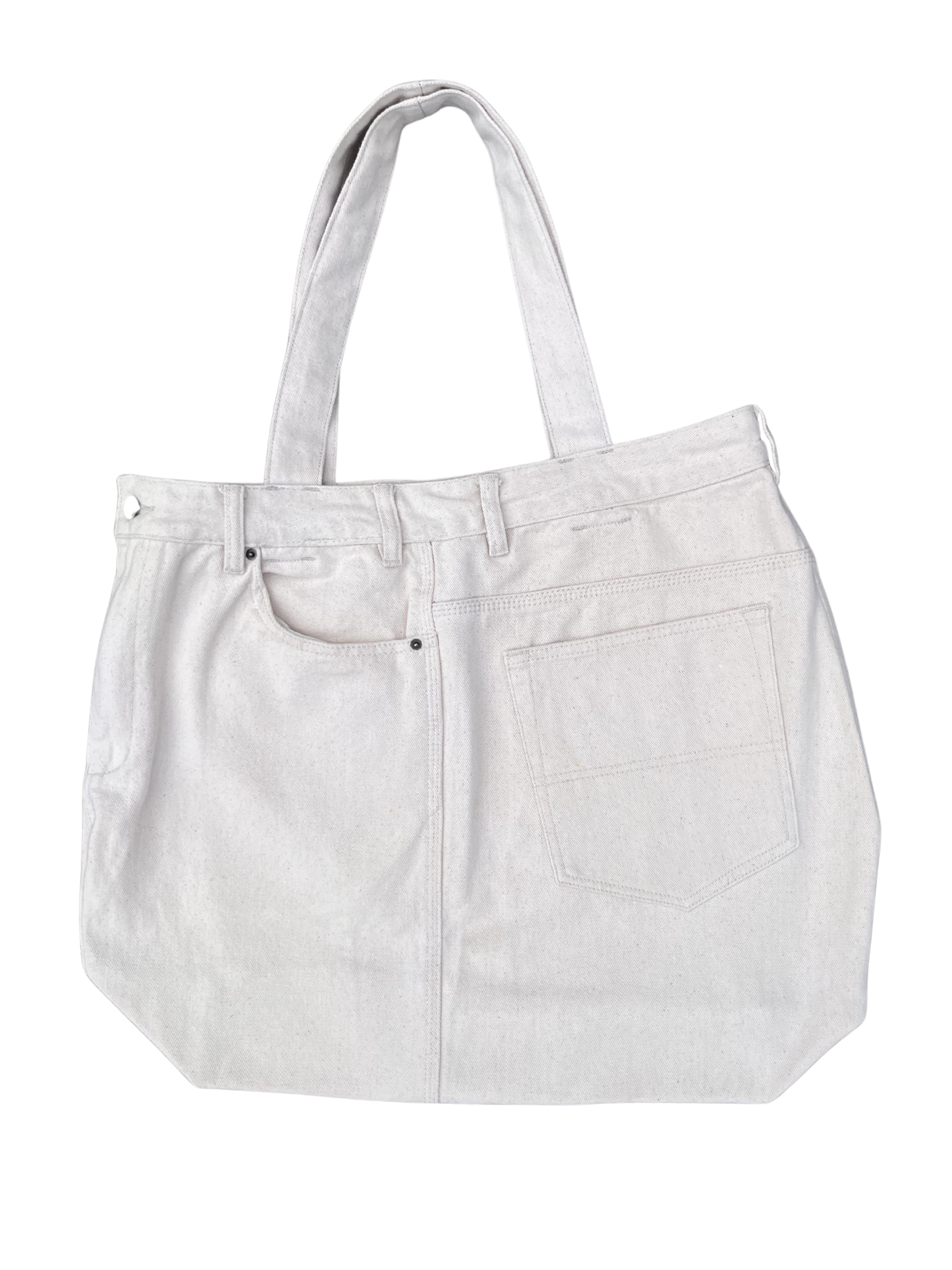 CARPENTER DENIM TOTE CREAM