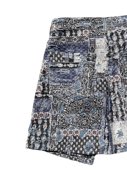 MOSAIC ASYMMETRIC BORO SKIRT