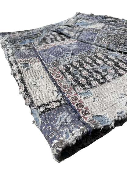 MOSAIC ASYMMETRIC BORO SKIRT