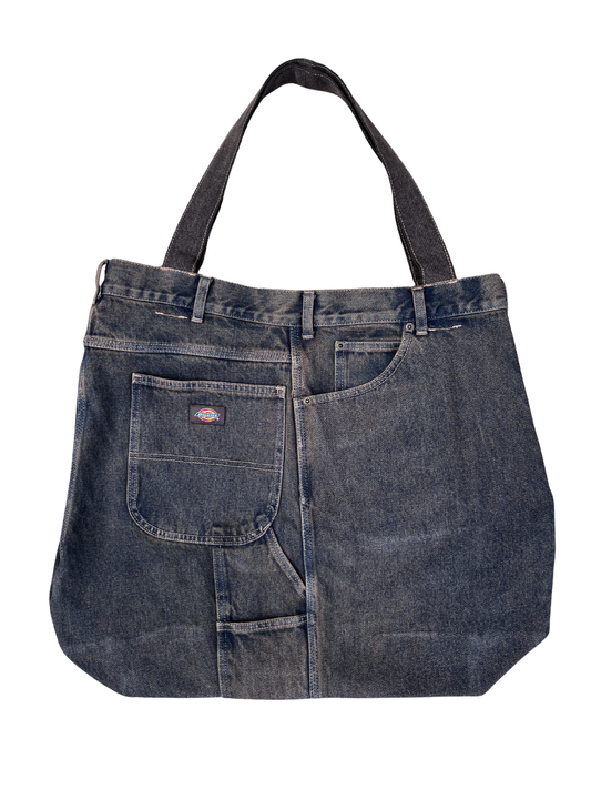 CARPENTER DENIM TOTE WASHED BROWN