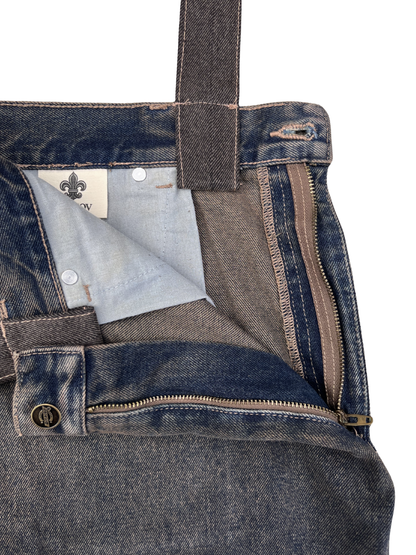 CARPENTER DENIM TOTE WASHED BROWN