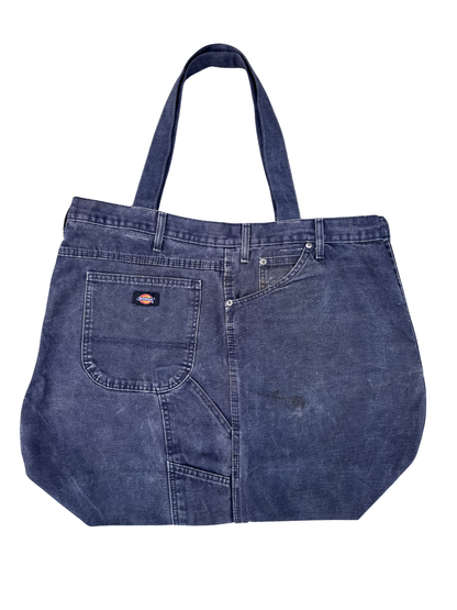 VINTAGE CARPENTER DENIM TOTE FADED BLACK