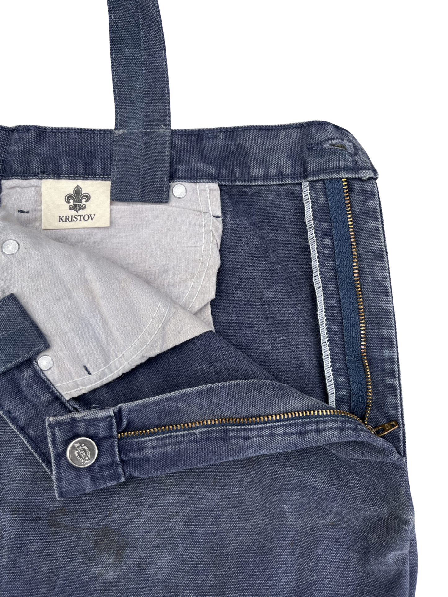 VINTAGE CARPENTER DENIM TOTE FADED BLACK