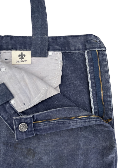 VINTAGE CARPENTER DENIM TOTE FADED BLACK