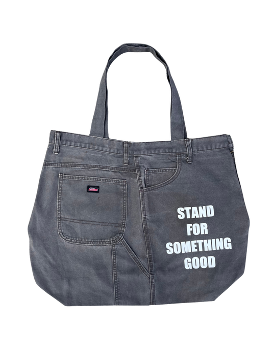 VINTAGE CARPENTER CANVAS TOTE FADED GREY